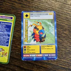 VTG Digimon Taco Bell 2000 Kunemon 3 Metal Cards Matt Nyaromon Kabuterimon Case - Image 5
