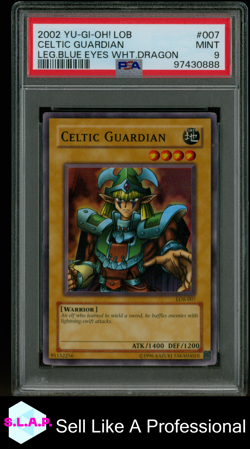 CELTIC GUARDIAN YUGIOH SUPER LOB 7 2002 ENGLISCH PSA 9 - Image 1