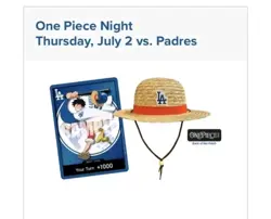 Los Angeles Dodgers One Piece Luffy Promo Card Set / Straw Hat 2026 - PREORDER - Image 3
