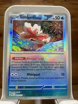 Pokemon TCG Goldeen Prismatic Evolutions Masterball Holo Card 020/131 S&V NM - Image 1