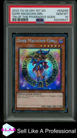 DARK MAGICIAN GIRL YUGIOH SECRET RARE MP22 268 2022 ENGLISCH PSA 10 - Image 1