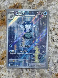 Pokemon TCG Poliwhirl Full Art 176/165 151 Card NM/M Condition - Image 1