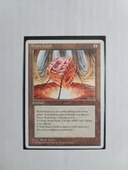 MTG Mana Vault 4th Edition 1995 MP Vintage Rare Magic Card Perfect For Commander - Image 5