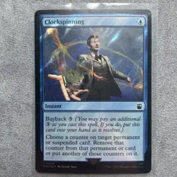 MTG: Clockspinning SURGE FOIL, NM Universes Beyond: Doctor Who Common Chase Card - Image 1