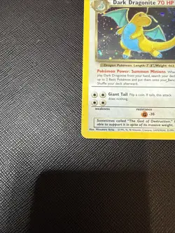 Pokemon TCG Dark Dragonite Holo Rare Card 5/110 WOTC Team Rocket - Image 2