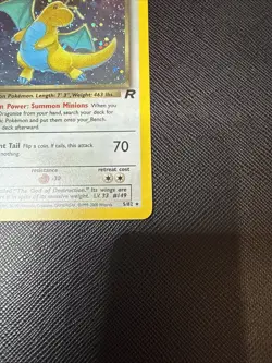 Pokemon TCG Dark Dragonite Holo Rare Card 5/110 WOTC Team Rocket - Image 3