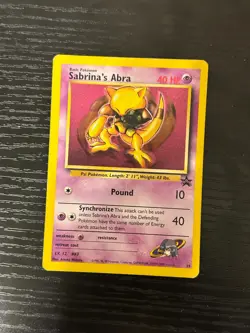 Sabrina’s Abra #19 Black Star Promo Pokemon Card - Image 1