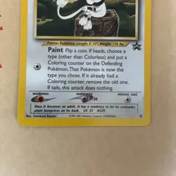 Smeargle Promo Card 32 WOTC Near Mint Black Star Promo Card (fast dispatch) - Image 4