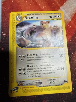 Ursaring 110/144 WOTC E Reader Skyridge Vintage Pokemon Card NM/LP - Image 1