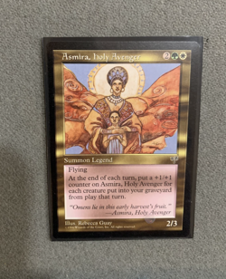 Magic: The Gathering MTG Asmira, Holy Avenger Summon Mirage 1996 - Near-Mint/NM! - Image 1