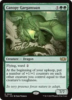 MTG Canopy Gargantuan [Tarkir: Dragonstorm Commander] Near Mint Magic - Image 1
