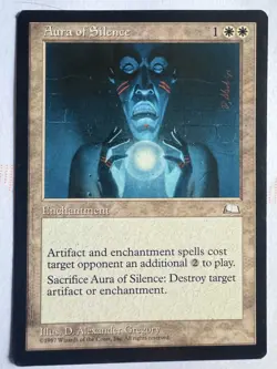 Mtg - Aura of Silence Nm ! -Weatherlight ESSENTIAL ! - Image 1