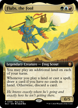 Flubs, the Fool (Buy-A-Box) (Extended Art) [Bloomburrow Promos] Magic MTG - Image 1