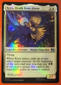 MTG, KOYA, DEATH FROM ABOVE, UNCOMMON, 0011, NM, TMT, FOIL FINISH - Image 1