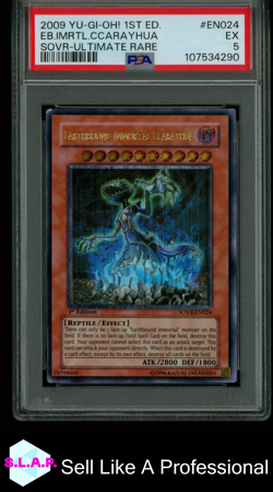 EARTHBOUND IMMORTAL CCARAYUHA YUGIOH ULTIMATE RARE SOVR 24 2009 ENGLISCH PSA 5 - Image 1