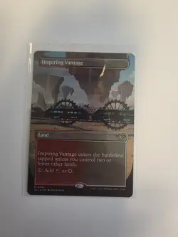 MTG Inspiring Vantage OTJ 303 FOIL Borderless Rare NM- - Image 1