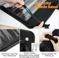 Playmat Tube Storage Bag, Hangable Playmat Holder for MTG with 2 Hooks, Fits - Image 4