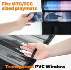 Playmat Tube Storage Bag, Hangable Playmat Holder for MTG with 2 Hooks, Fits - Image 5