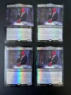 MTG- Madame Null, Power Broker x4 - TMNT (1x Extended Art) - All FOIL - Image 1