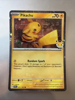 Pikachu Pokemon Day 2026 051/162 30th Anniversary Promo Pokemon TCG - Image 1