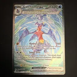 Pokemon Garchomp ex 245/182 SV04 Paradox Rift Special Illustration Rare Holo EN - Image 1