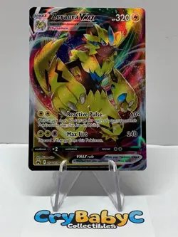 Pokemon Zeraora VMAX 054/159 Crown Zenith ULTRA RARE - Image 1