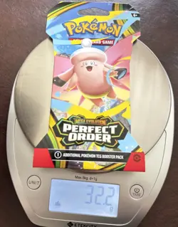 HEAVY! GOD PACKUU SIRUU 32.2g Perfect Order Pokemon TCG Sleeved Booster (SEALED) - Image 1