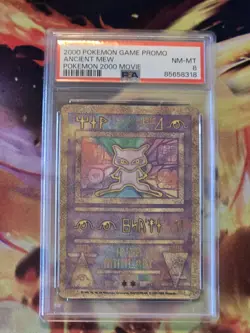 Pokemon Ancient Mew Promo Holo PSA 8 English 2000 Movie - Image 1