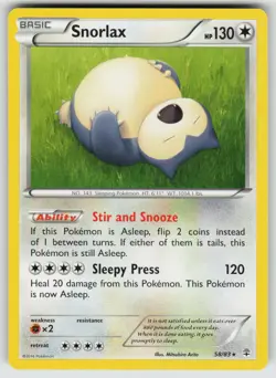 Snorlax 58/83 Rare Generations Pokemon Near Mint - Image 1