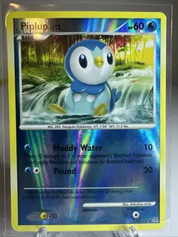Piplup 85/127 Platinum Reverse Holo Pokemon TCG Moderately Played - Image 1
