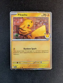 Pikachu 51/162 Stamped 2026 Pokemon Day 30th Anniversary Promo - Image 1