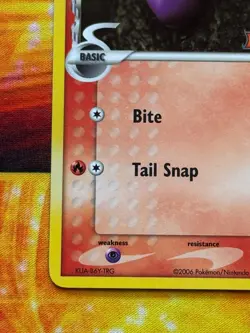 Ekans 47/101 Reverse Holo Stamped - Pokemon EX Dragon Frontiers - NM Yuka Morii - Image 4