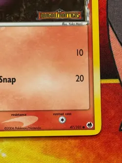 Ekans 47/101 Reverse Holo Stamped - Pokemon EX Dragon Frontiers - NM Yuka Morii - Image 5