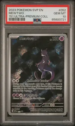 PSA 10 MEWTWO 052/165 151 ULTRA-PREMIUM COLLECTION POKEMON - Image 1