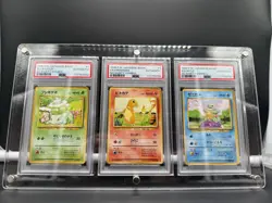 🇯🇵 PSA Pokemon Base Set NO RARITY SYMBOL - 3 Starters - Authentic SEQUENTIAL - Image 1