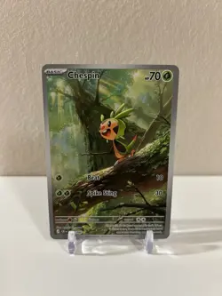 Pokemon ME04: Chaos Rising Chespin 087/086 Illustration Rare English NM - Image 1
