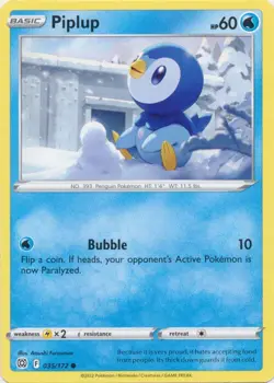 Piplup 035/172 Common Brilliant Stars Pokemon TCG NM - Image 1