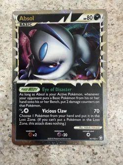 Pokemon TCG Absol (Prime) 91/102 Holo Triumphant LP - Image 1
