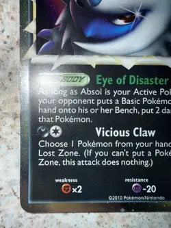 Pokemon TCG Absol (Prime) 91/102 Holo Triumphant LP - Image 5