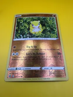 🔥Sandshrew Fusion Strike 131/264 Reverse Holo Pokemon Yuka Morii Art NM-M - Image 1