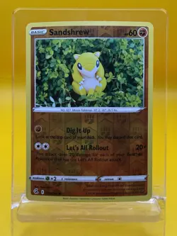 🔥Sandshrew Fusion Strike 131/264 Reverse Holo Pokemon Yuka Morii Art NM-M - Image 3