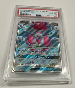 2019 POKEMON SM TEAM UP HOOPA GX #166 FULL ART PSA 10 GEM MINT #138117469 - Image 2