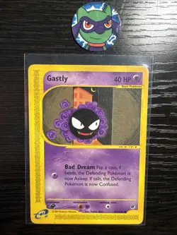 Pokemon TCG Gastly 109/165 Expedition Base Set Regular Common 2002 HP - Image 1