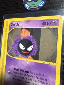Pokemon TCG Gastly 109/165 Expedition Base Set Regular Common 2002 HP - Image 2