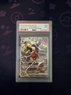 2025 POKEMON DRI EN-DESTINED RIVALS #232 CYNTHIA'S GARCHOMP EX PSA 9 - Image 1