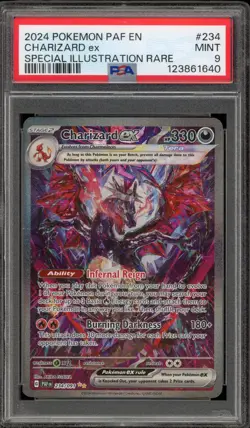 Pokemon Charizard ex Paldean Fates Special Illustration Rare #234 PSA 9 Mint - Image 1