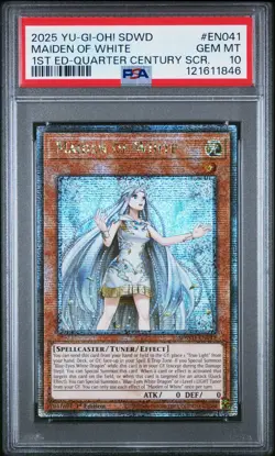 🔥PSA 10🔥 2025 MAIDEN OF WHITE Quarter Century Secret Rare SDWD-EN041 - Image 1