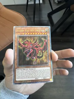YuGiOh! Slifer the Sky Dragon RA04-EN117 Quarter Century Rare 1st Ed NM QCR - Image 1