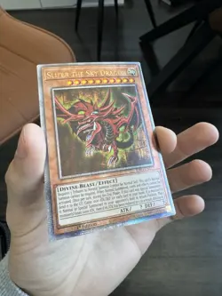 YuGiOh! Slifer the Sky Dragon RA04-EN117 Quarter Century Rare 1st Ed NM QCR - Image 3