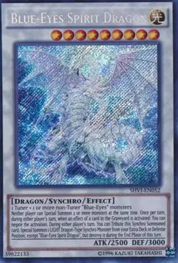 1x (LP) Blue-Eyes Spirit Dragon - SHVI-EN052 - Secret Rare - Unlimited Edition - Image 1